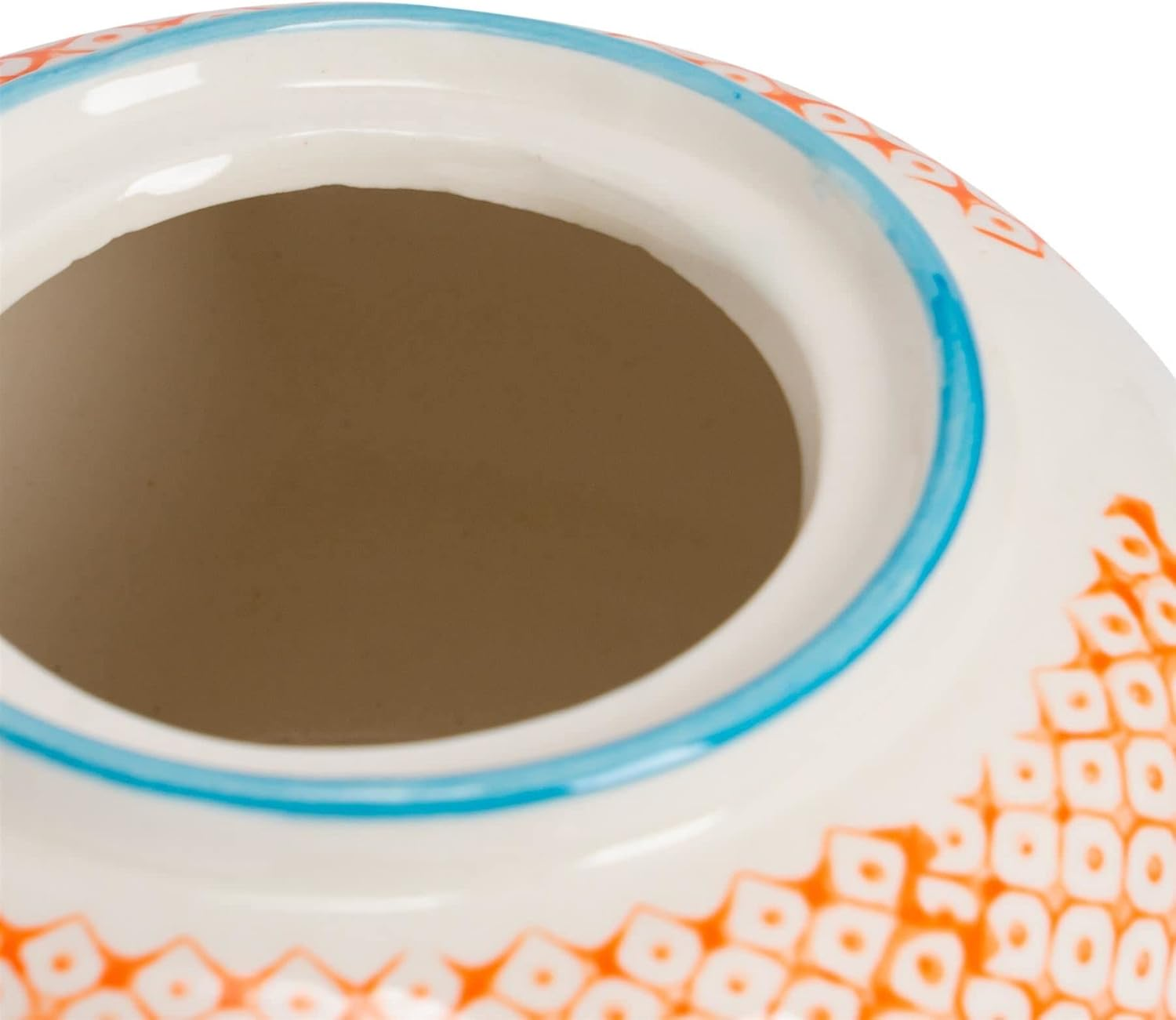 Nicola Spring Hand-Printed Teapot - 820Ml - Orange Traditional Decorative Floral Pattern Porcelain Tea Pot with Lid Tableware Large Teapot for Tea, Milk image number 5