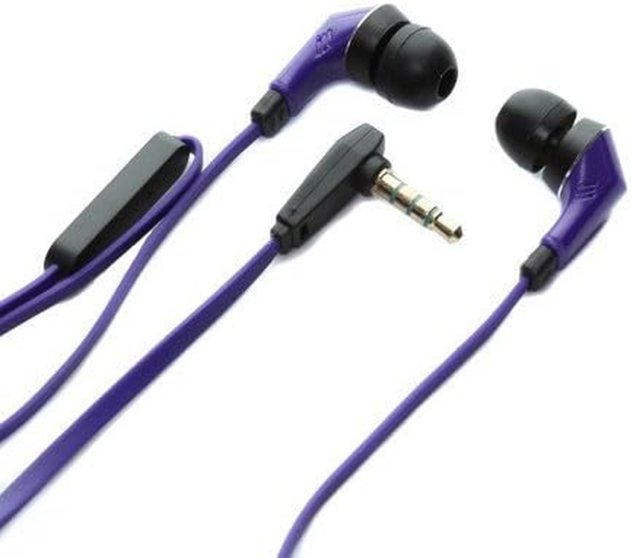 PG-SHE04PP 3.5&Phi;stereo Handsfree Earphones Flat Cable Purple
