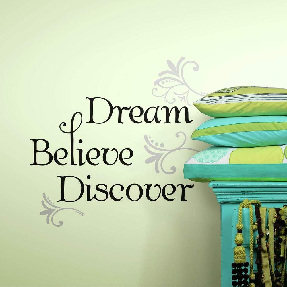 Roommates RMK2082SCS Dream Believe Discover Quote Peel and Stick Wall Decals image number 3