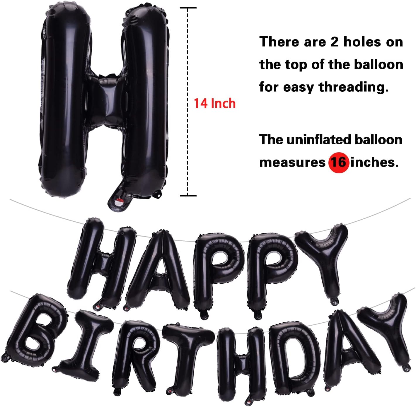 PIGETALE Happy Birthday Balloons Banner image number 2