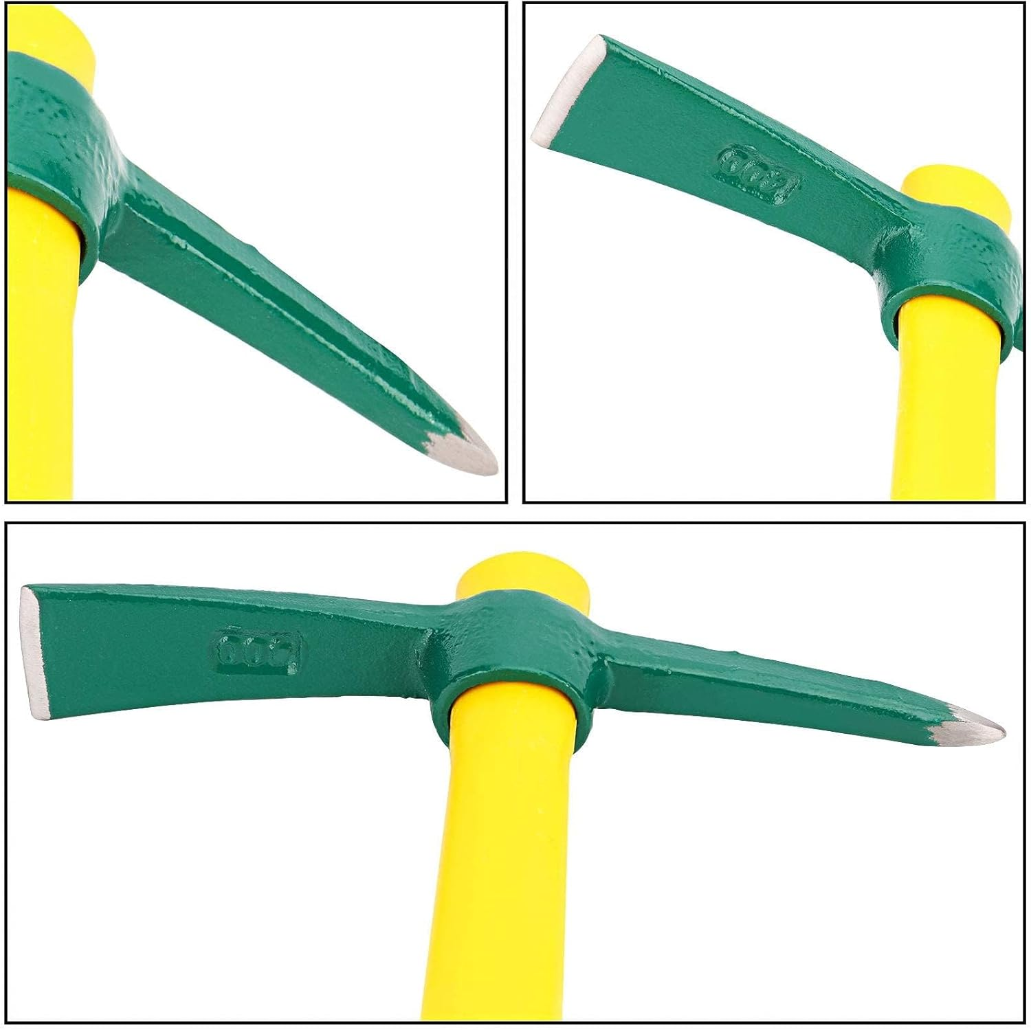 FAATCOI Mattock Weeding Hoe, Dual Head Pick Axes Garden Tools Non-Slip Handle for Cultivating Vegetable Yard Garden Flower Beds Planting Prospecting Camping