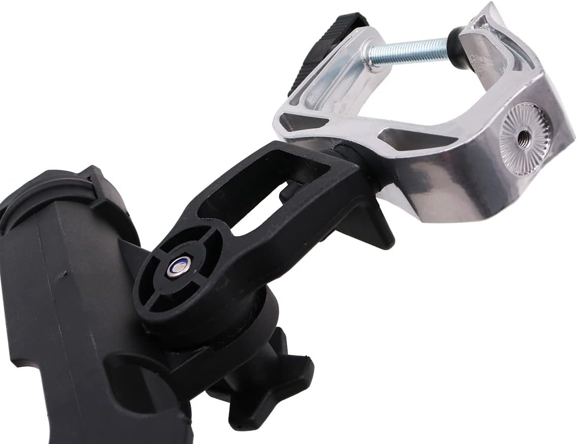 ZONADA Fishing Rod Holder Clamp 360 Degree Adjustable Rotation for Boat Kayak Canoe Fishing Boat Accessories for Attaching to Boat Rails Seaside Handles Adjustable Fishing Rod Rack image number 1