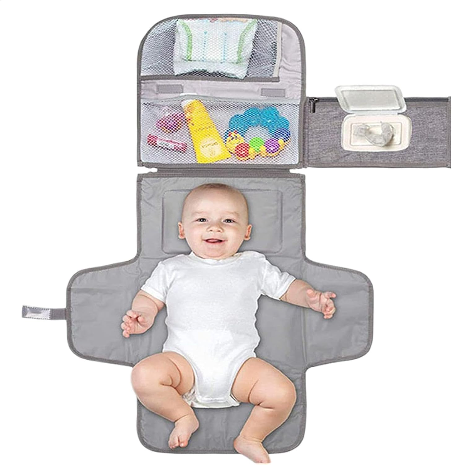 Diaper Change Pad, Portable Changing Mat, Outdoor Diaper Pad, Reusable Diapering Station, Waterproof Changing Pad, Reusable Compact Changing Station, Waterproof Changing Pad for Girls and Boys image number 5