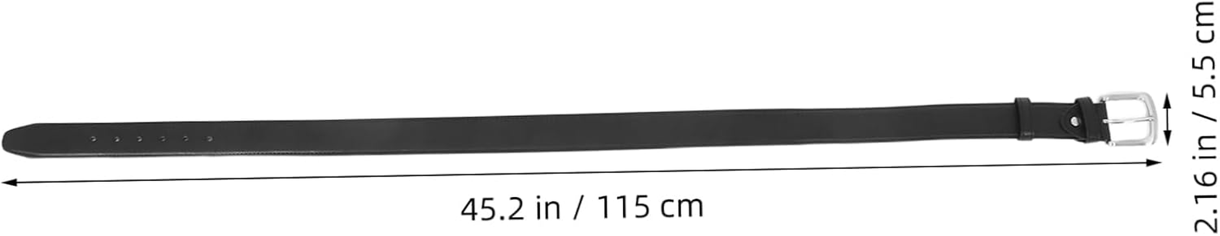 LALADEFIEE Anti-Theft Money Belt for Men PU Adjustable Waistband with Concealed Zipper Pouch for Secure Cash Storage Black image number 2