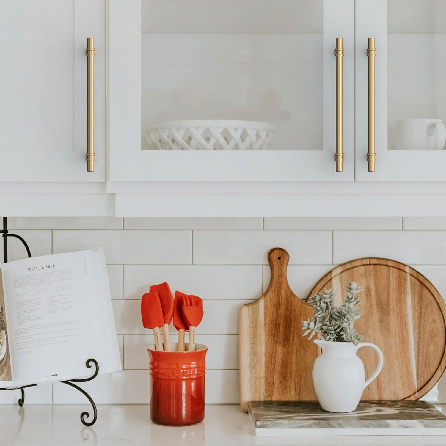 Asidrama 10 Pack 12.6 Inch(320Mm) Champagne Bronze Kitchen Cabinet Handles, Cabinet Pulls Kitchen Cabinet Hardware Cupboard Handles Drawer Pulls image number 3