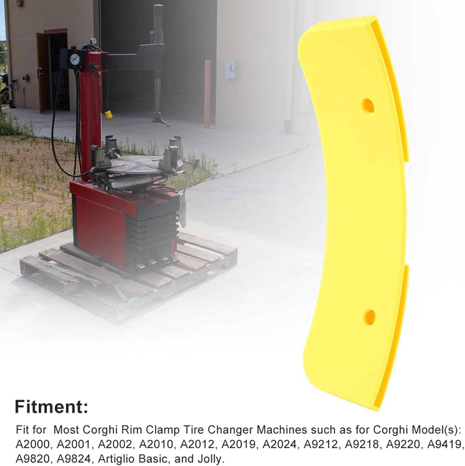 Tire Shovel Plastic Sleeve Bead Breaker Cover Tire Change Shovel Protector Rim Protector for Corghi Rim Clamp Tire Changer Machines with Nylon Smooth Surface