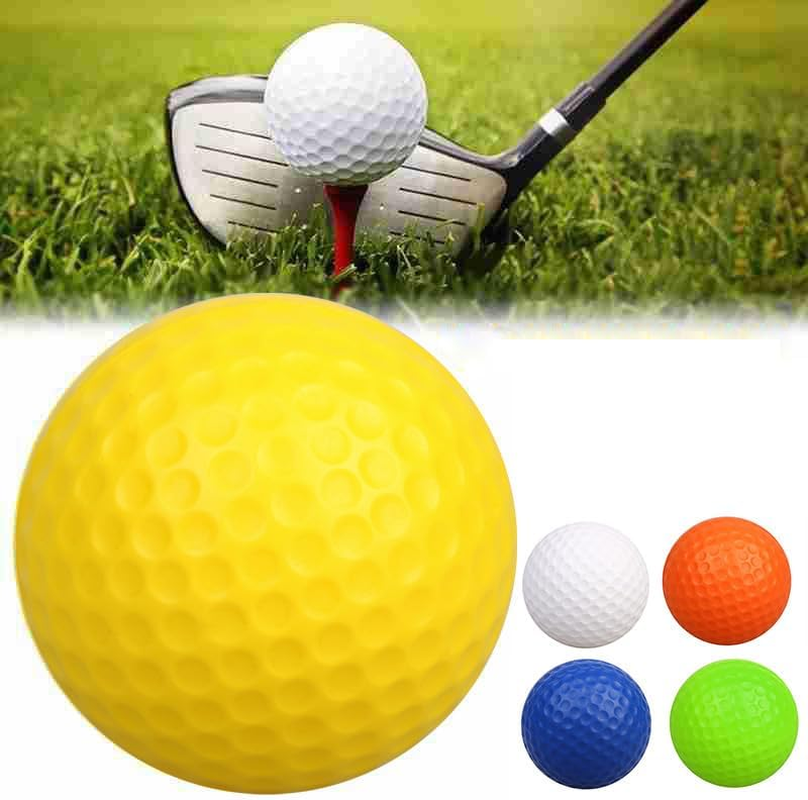12 Pcs Foam Golf Practice Balls,Mini Golf Stress Ball,Golf Squeeze Balls Colorful Golf Foam Balls, Solid Rubber Golf Training Balls,Soft Foam Golf Balls for Indoor or Outdoor Backyard - Green image number 5