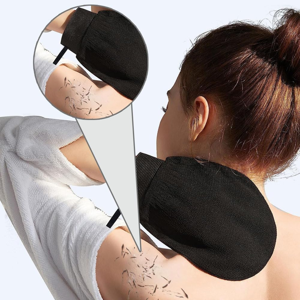 Korean Exfoliating Gloves &ndash; Dual-Sided Deep Cleansing Mitt for Dead Skin Removal, SPA & Body Scrub &ndash; for Women & Men（4 Pack） image number 2