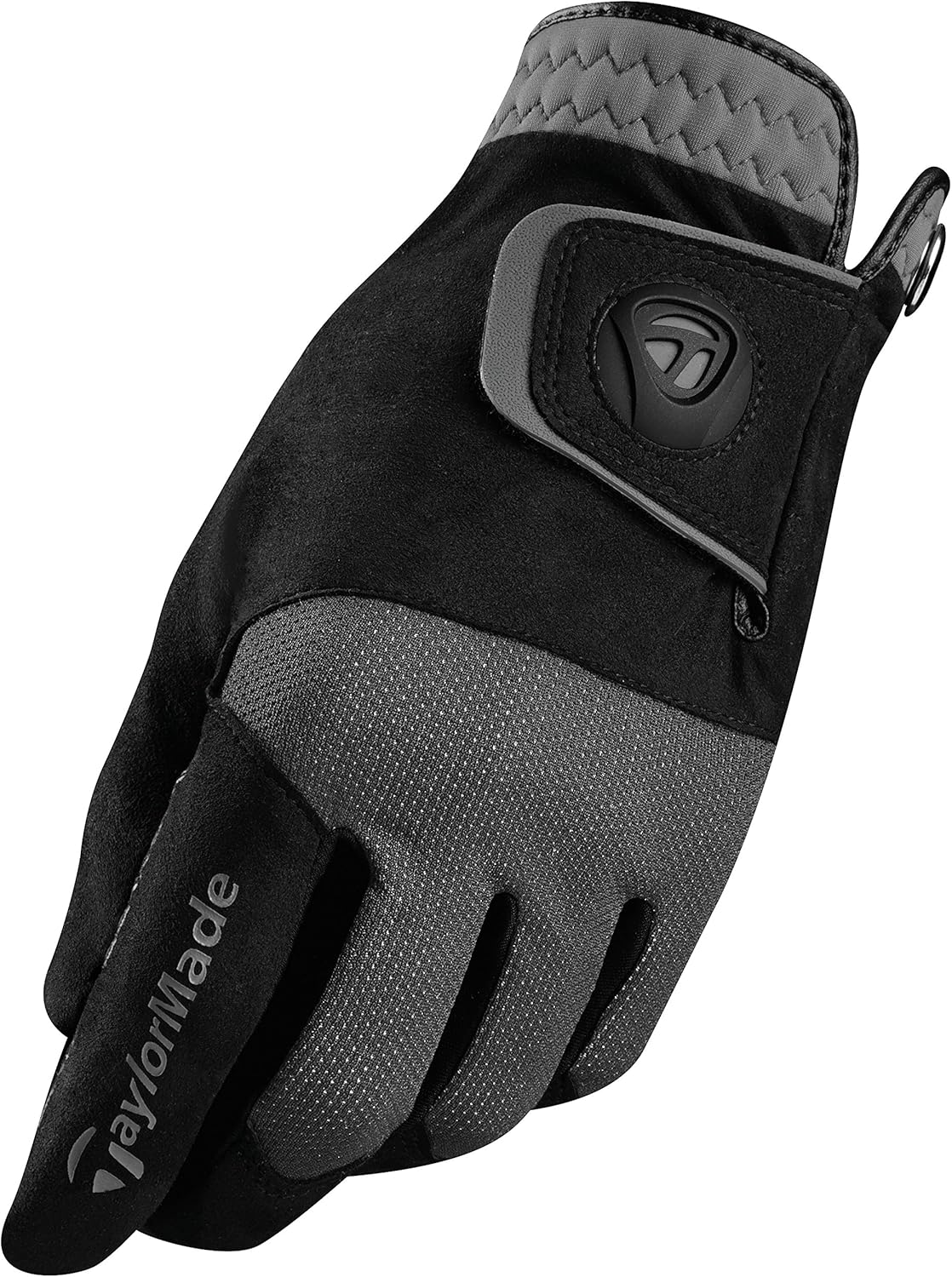 Taylormade Rain Control Cadet Glove (Black/Gray, Medium), Black/Gray(Medium, Pair) image number 2