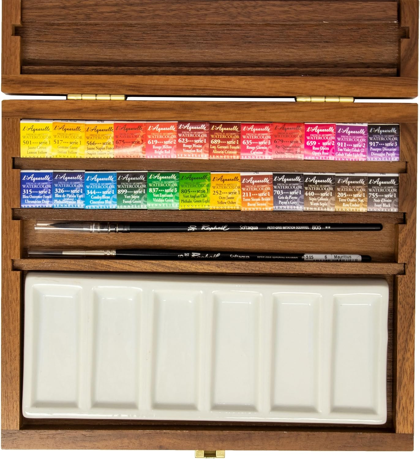 Sennelier Artist Watercolour Set with 24 Half Pans image number 3