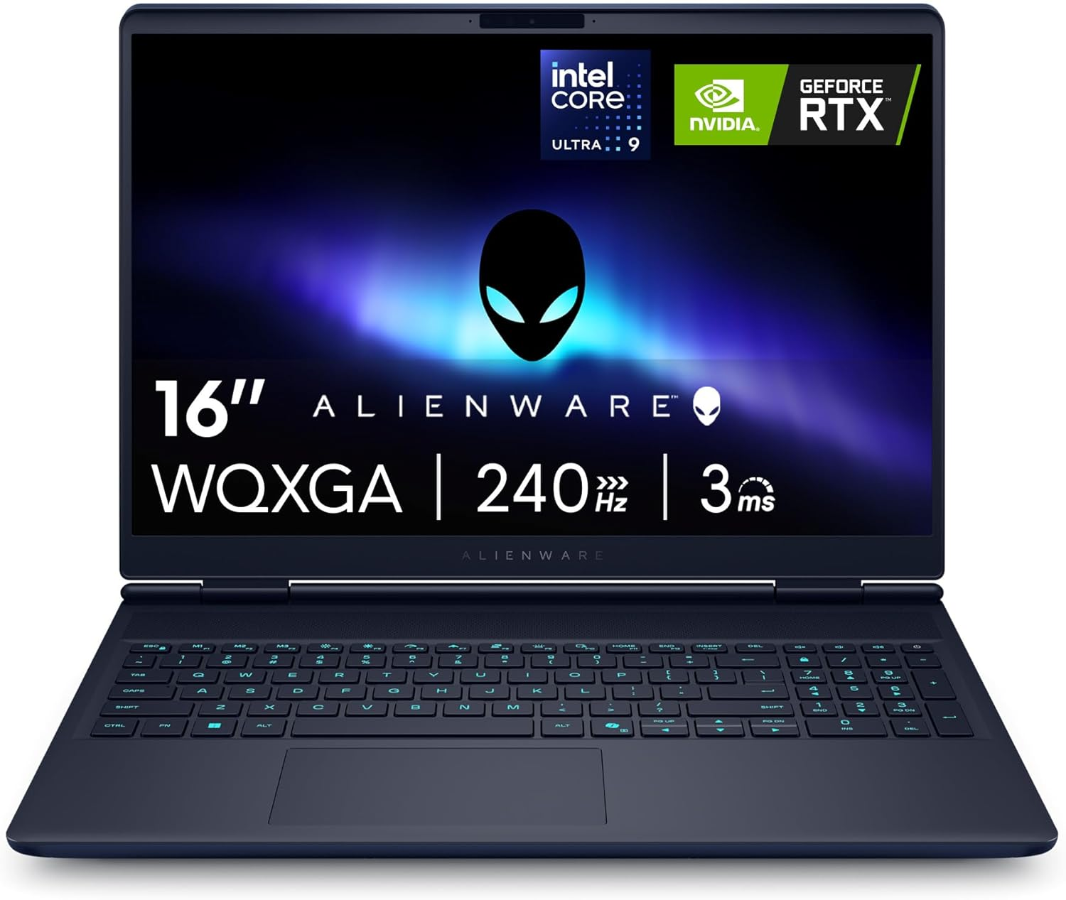 Alienware Gaming Laptop 16 QHD+ Display, Intel Core Ultra 9-275HX, 32 GB DDR5 RAM, 1 TB SSD, NVIDIA Geforce RTX 5070 8 GB GDDR7, Windows 11 Home
