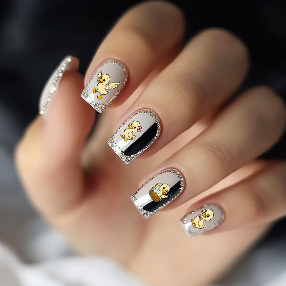 PH Pandahall 3Pcs Farm Theme Nail Stamp Plate Chickens Ducks Pattern Print Art Template Stainless Steel Nail Image Plate Farm Animals Nails Stencils for Women DIY Printing 4.7X2.3 Inch image number 6