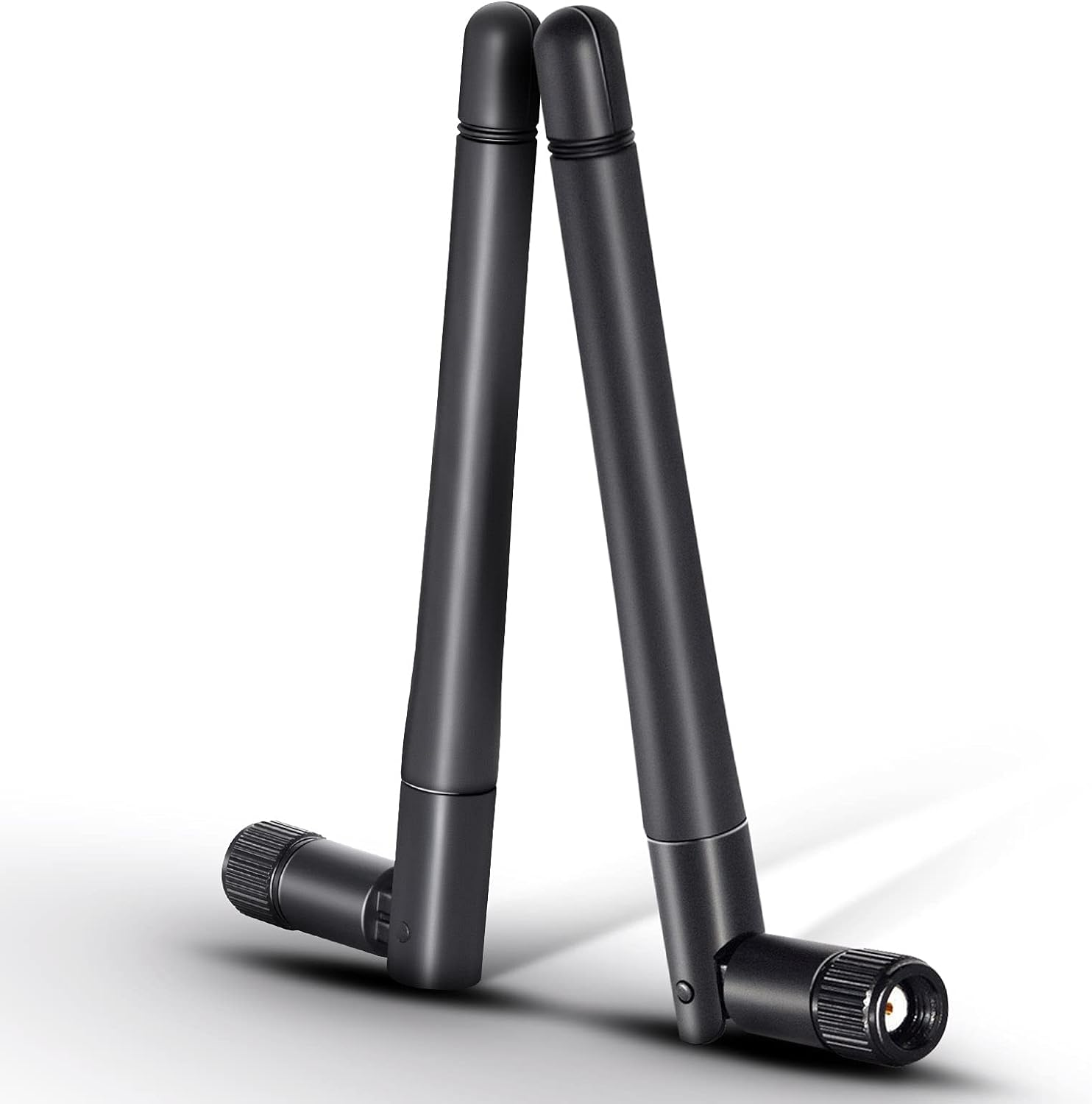 Bingfu Wifi Antenna 2.4Ghz 5Ghz MIMO RP-SMA Male Aerial (2-Pack) for PC Desktop Computer Wifi Router Wireless Network Card USB Adapter Security IP Camera Video Surveillance Monitor image number 1