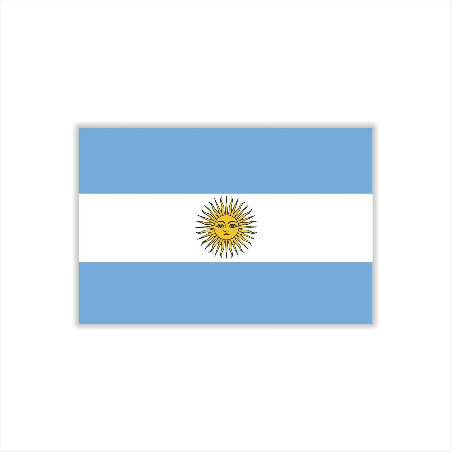 Womaha 30 Temporary Argentina Flag Tattoos Fans Face Tattoo Stickers for Adults Kids Group Activity Props image number 2