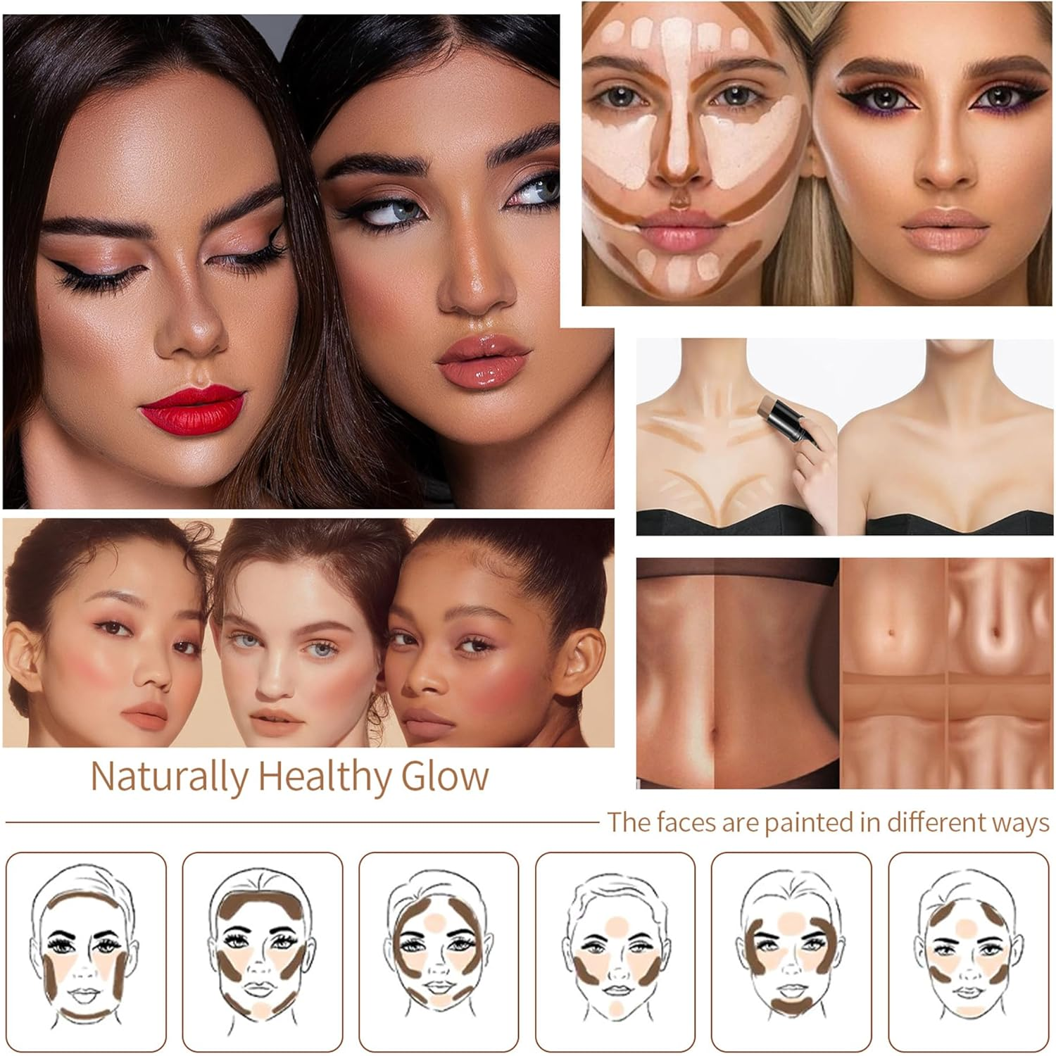 Blush Highlight Pencil Lighten Shadow 3D Face Stick (15# Blush, 6G) image number 4