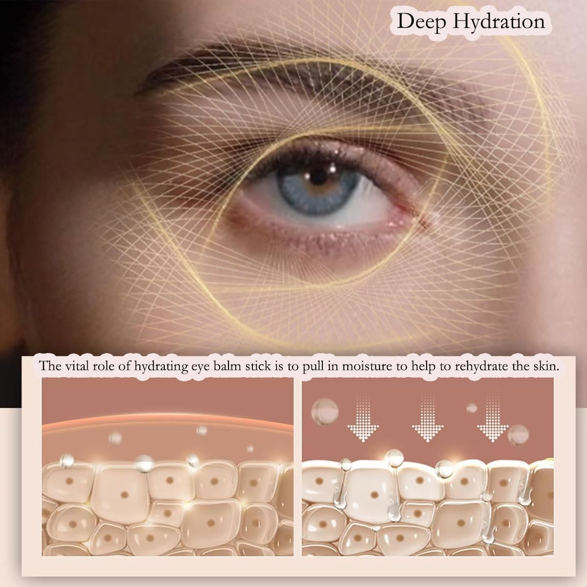 Lumibalm Eye Bags, Lumibalm Eye Serum，Turmeric Eye Cream Stick, Turmeric Retinol Eye Stick, Hydrating Eye Stick, anti Aging under Eye Cream, Reduces Dark Circles and Eye Bags(3Pcs) image number 4