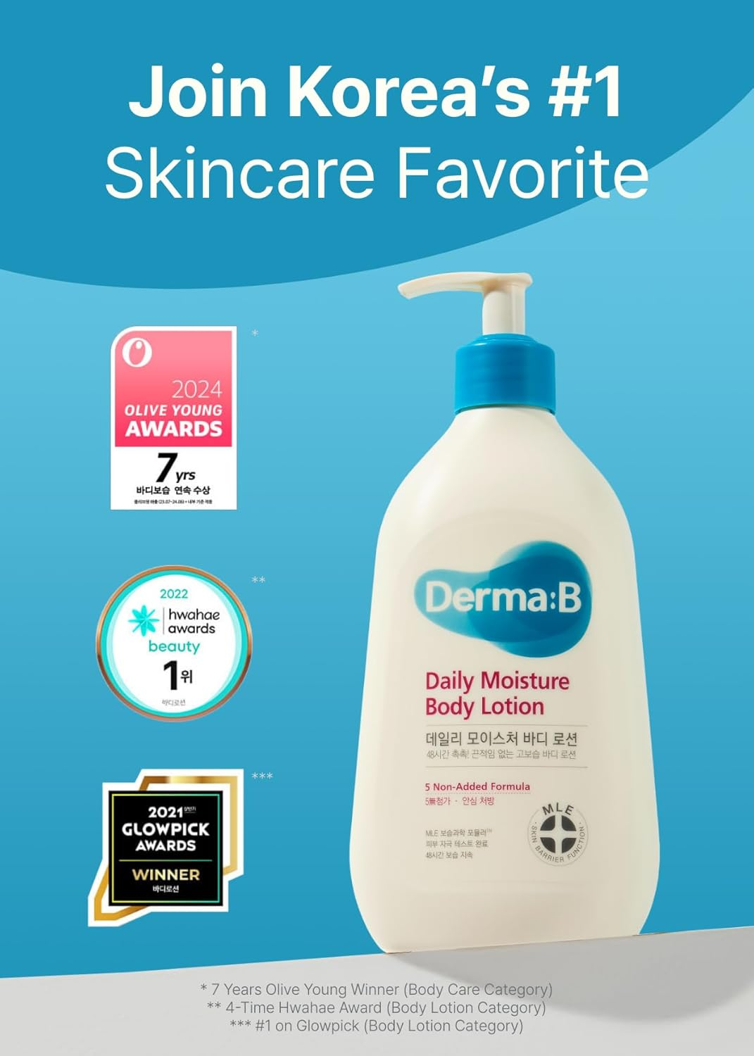 Derma:B Daily Moisture Body Lotion 400 Ml image number 5