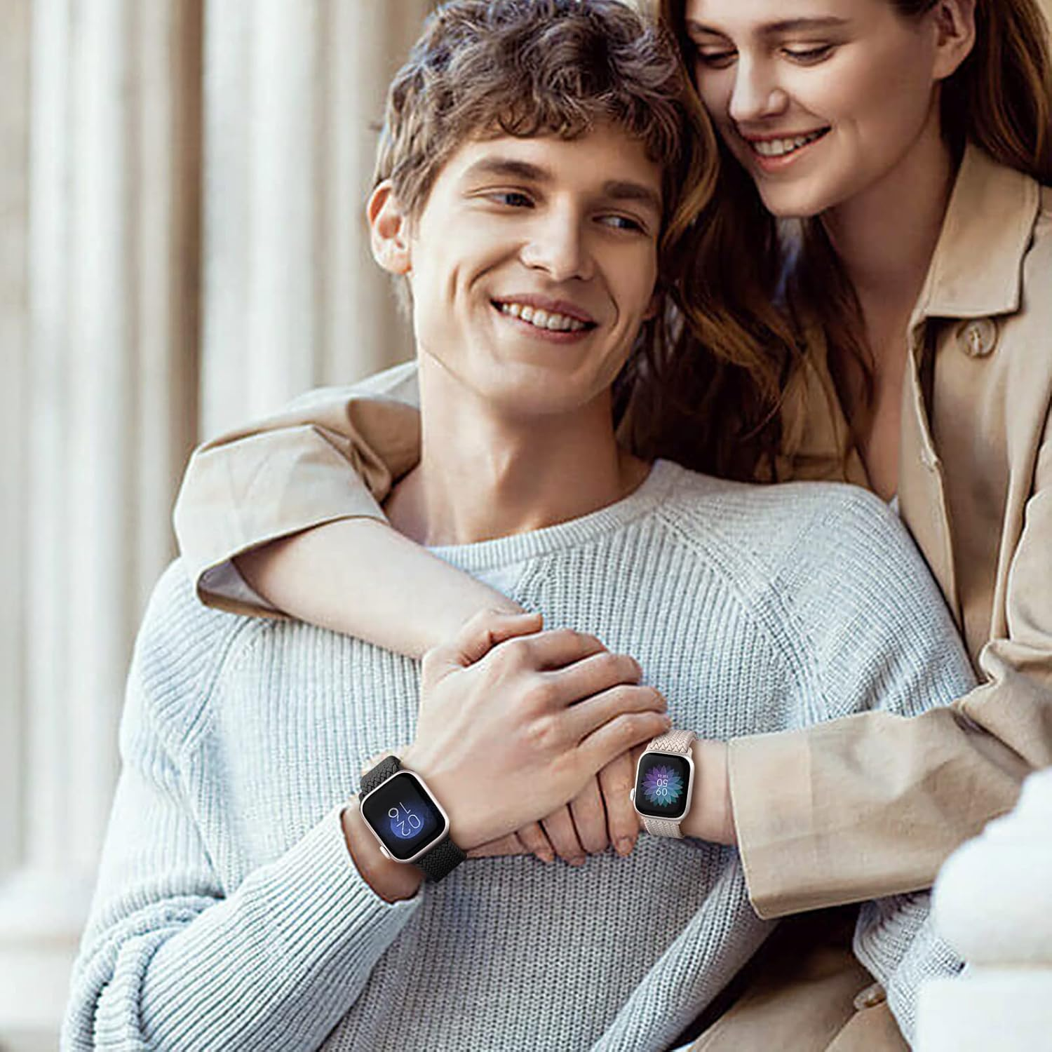 2 Pack Braided Solo Loop for Apple Watch Band 38Mm 40Mm 41Mm 42Mm 44Mm 46Mm 45Mm 49Mm for Women Men, Adjustable Sport Strap Stretchy Bands for Iwatch Series 11 10 9 8 7 6 5 4 SE Ultra 3 2 1 image number 3