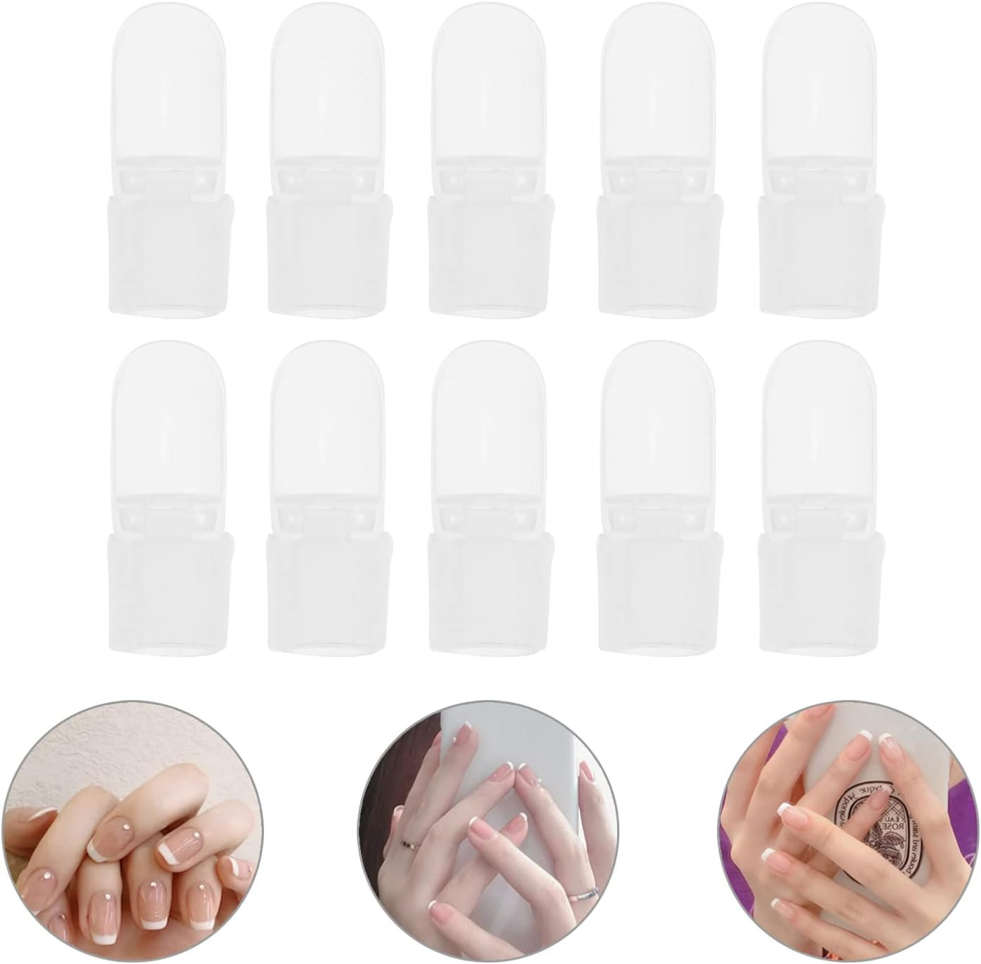 Baluue 20Pcs Armor Removal Tool Box Nail Polish Varnish Cover Protector Nail Polish Varnish Shield for Manicure Art Use image number 3