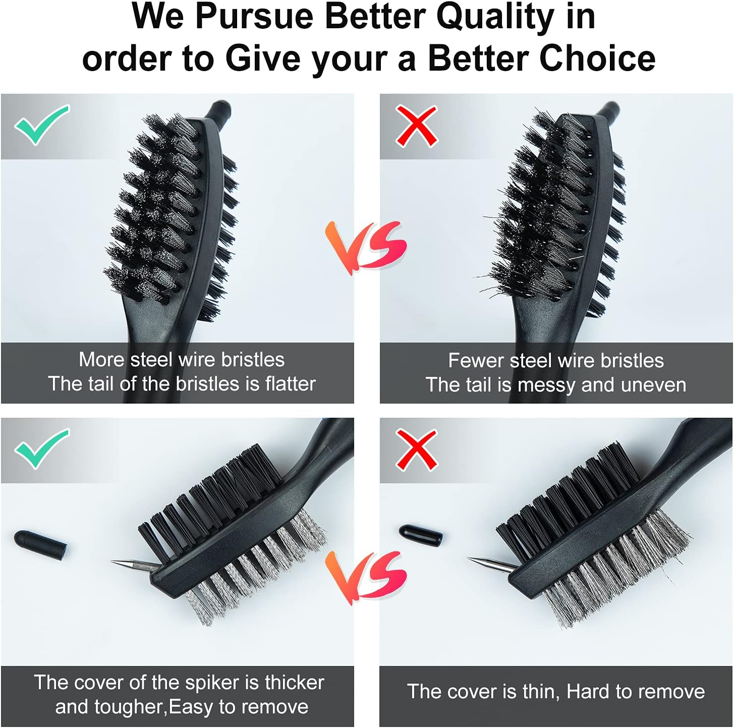 Golf Club Cleaner,Golf Towel,Golf Club Brush,Golf Club Groove Sharpener and Divot Repair Tool with Golf Pouch Bag,Golf Accessories for Men,Golf Ball Cleaner image number 3