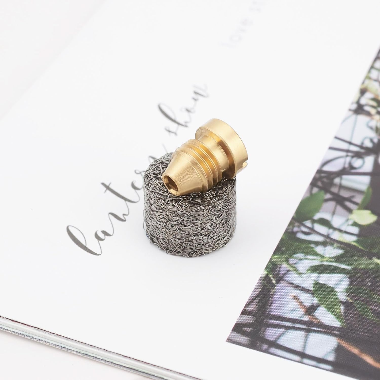 Be in Your Mind 2Sets 1.0Mm Brass Foam Cannon Orifice Nozzle Tips with Foam Maker Suitable for Snow Foam Lance Replacement Parts 3000 PSI image number 5