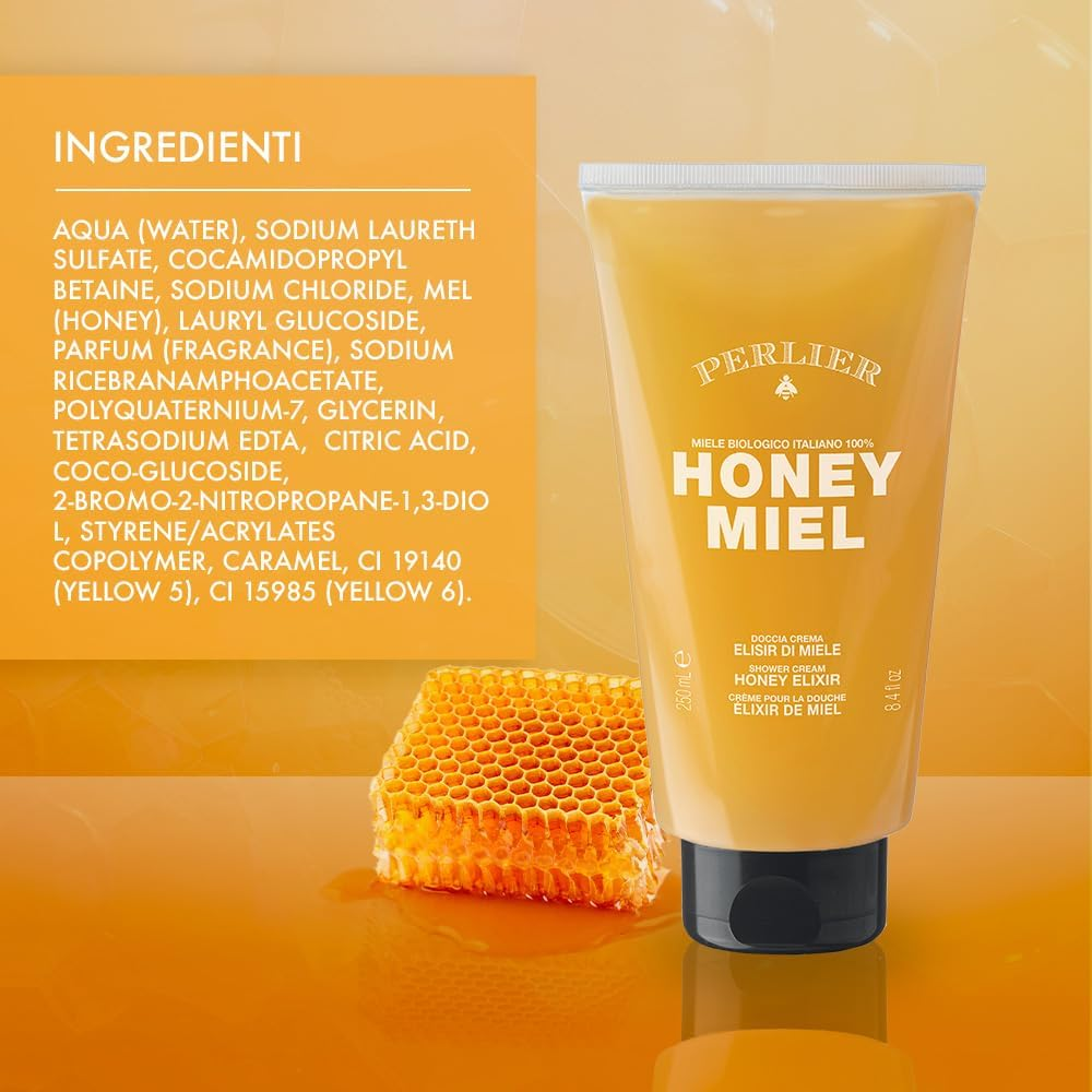 Perlier Honey Miel Bath & Shower Cream 250Ml/8.4Oz image number 2