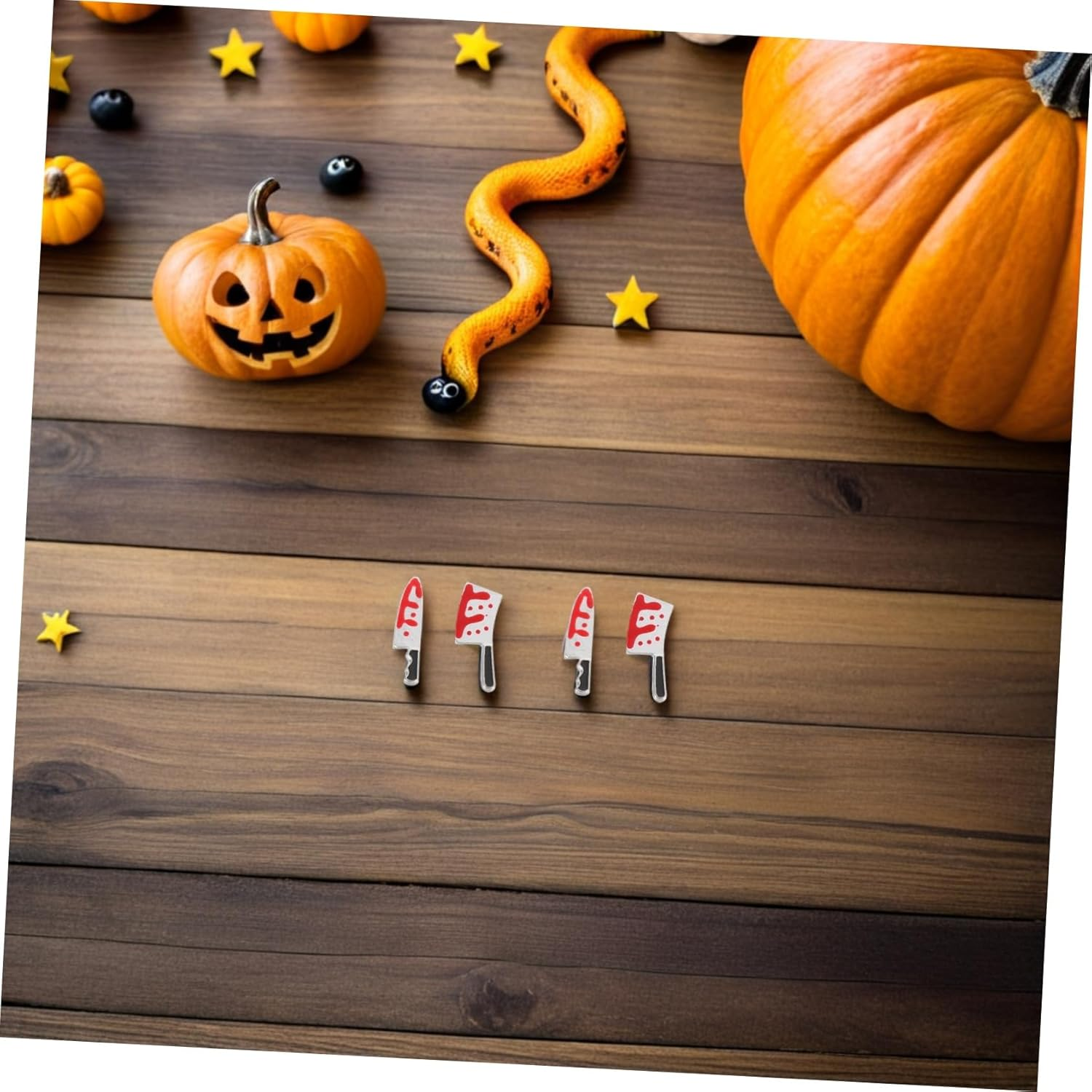 HEATSHAKING 40Pcs Halloween Nail Charms Bloody Cutter Metal Manicure Accessories for Women DIY Nail Art Reusable Horror Decorations Spooky Gothic image number 6