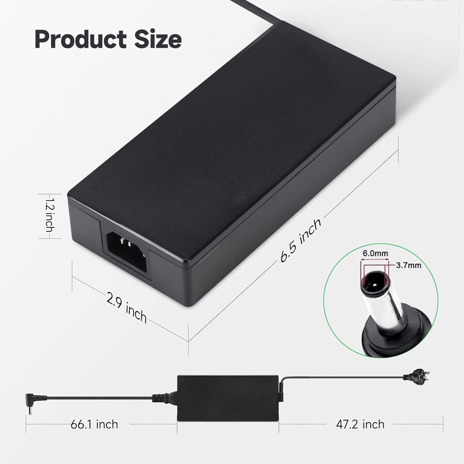 240W Zephyrus Charger ADP-240EB B Fit for Asus Rog Zephyrus G14 G15 M16 G16 S15 S17, Rog Flow X16 GV601, Rog Strix Scar Charger, Asus 240W Charger image number 5