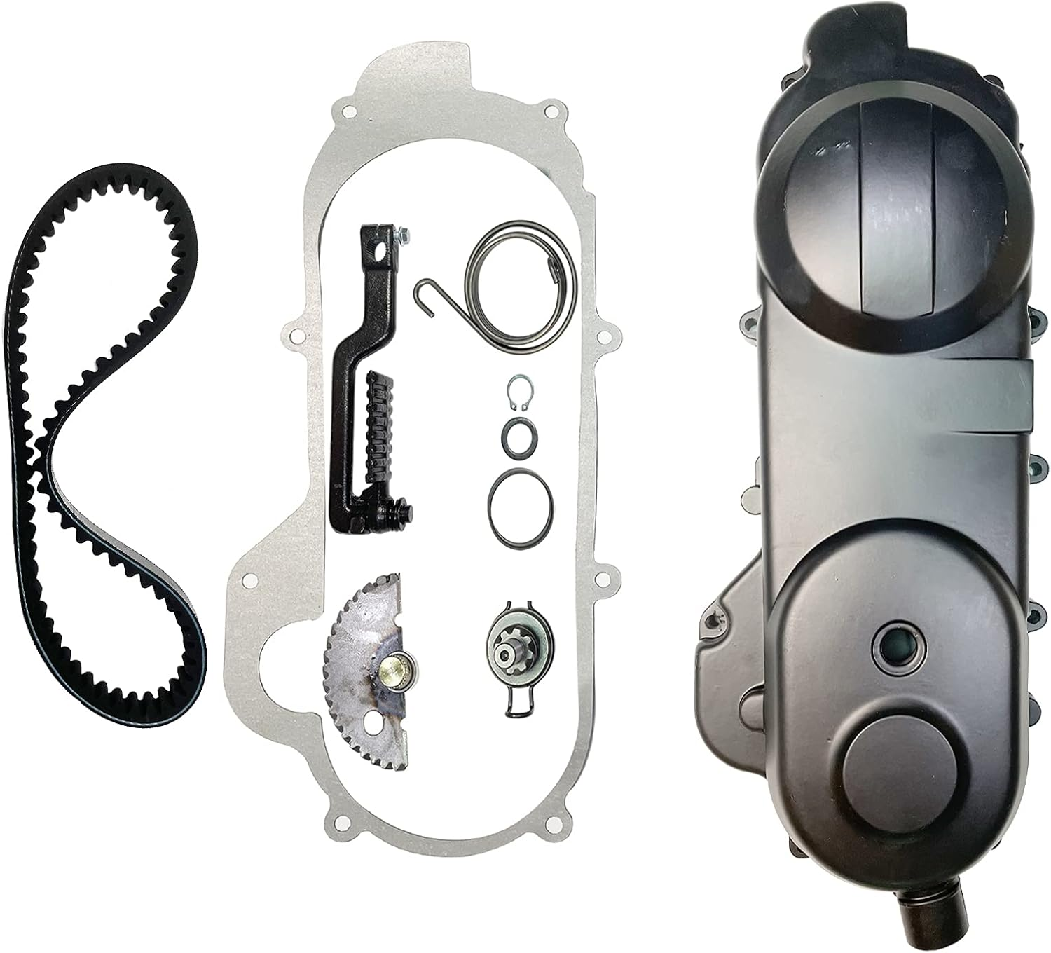 Transmission Cover Assembly with Start Gear Shaft Belt for for GY6 QMB139 Scooter ATV Go Kart 50Cc Engines image number 5