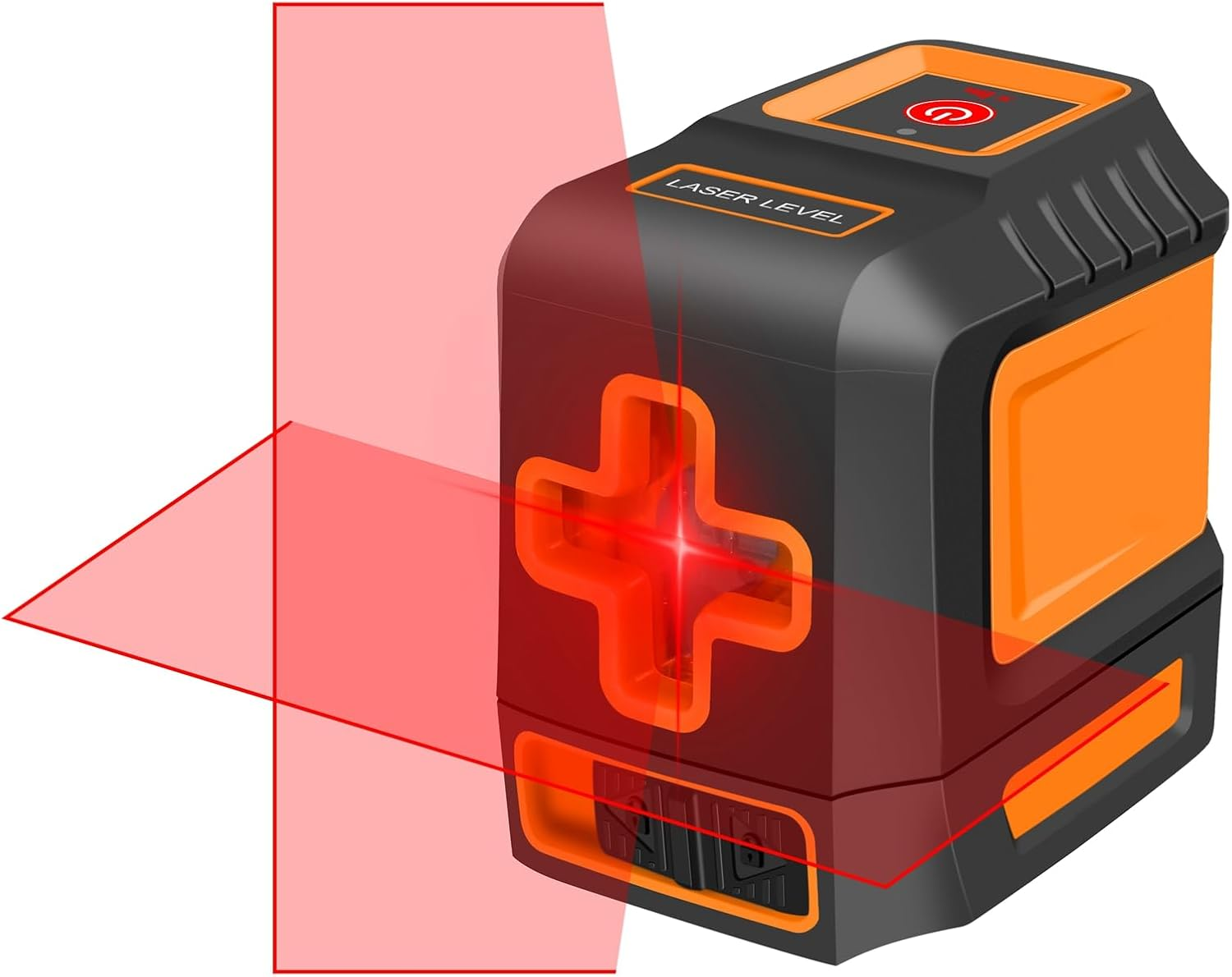 Laser Level with Self-Leveling, Cross Line Laser Leveler Construction Tool for Home Renovation DIY, Cabinet Making, Picture Hanging, Floor Level with Carrying Pouch and 2 AA Batteries image number 6