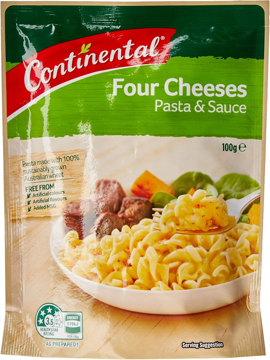 CONTINENTAL Classics Pasta and Sauce Four Cheeses Serves 2, 100 G (Pack of 1) image number 3