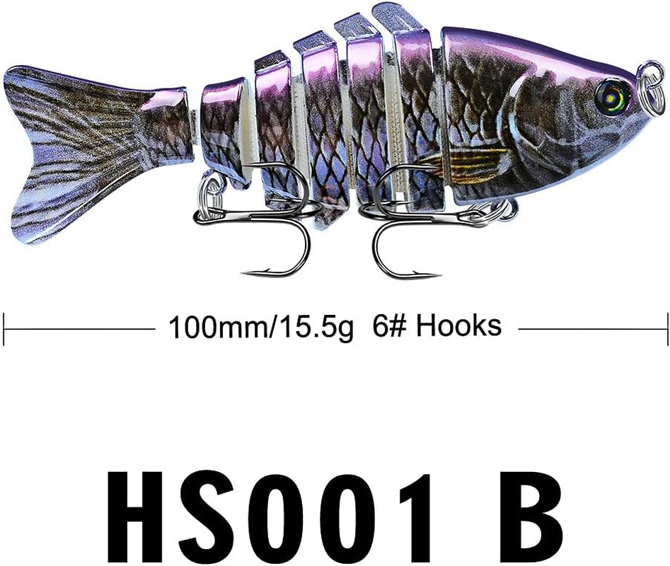 Fishing Topwater Lures for Freshwater and Saltwater, Slow Sinking Bass Fishing Lure, Amazing Fishing Gifts for Men Women, Lifelike Swimbait for Bass Trout Crappie,Must-Have for Family Fishing Gear. image number 1