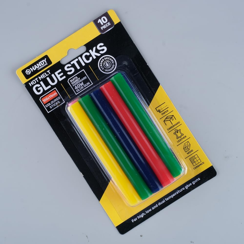 Handy Hardware Hot Melt Colored 10W Glue Gun Sticks, 100 X 7 Mm (Pack of 20) image number 3