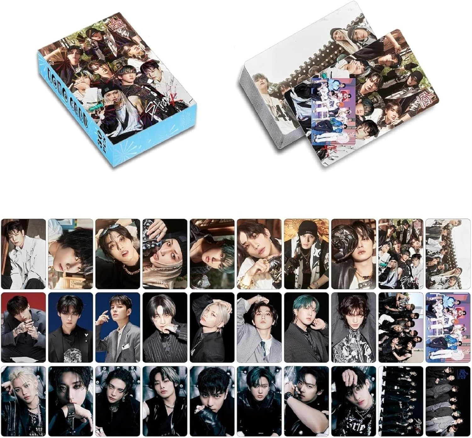 Meiyiyou 8Pack/240Pcs Stray-Kids Photocards,Stray-Kids Lomo Cards Greeting for Collection(Pink) - Purple image number 7
