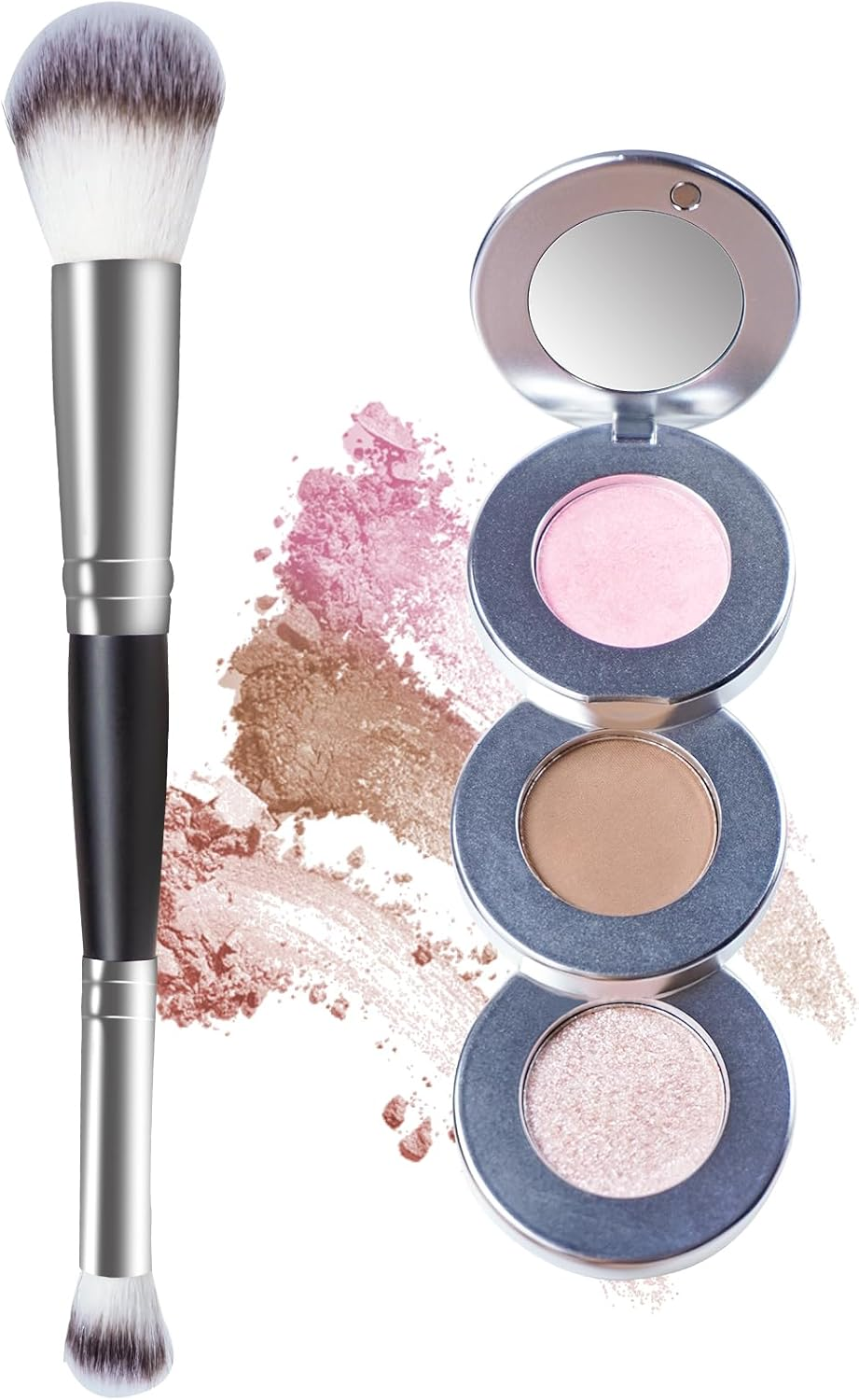 Joyeee Makeup Blush Palette + Cream Contour Palette Kit, with 11 Pcs Complete Makeup Brushes, Contouring Concealer Palette for Medium Dark Skin to Conceals Dark Circles, Redness, Acne, Blemish