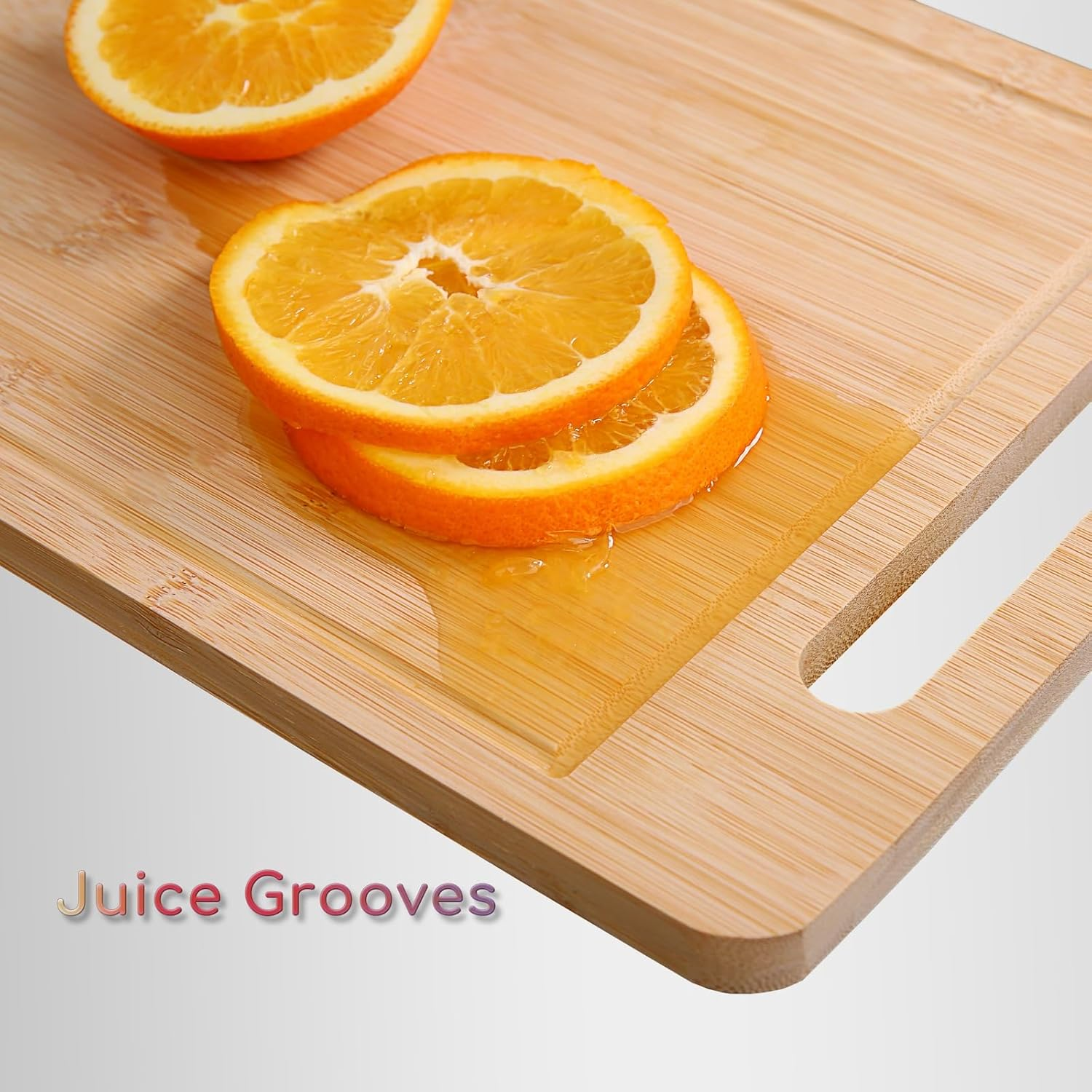 Donxote Bamboo Cutting Board Set of 3 - Butcher Block with Juice Groove for Meat, Vegetables, and Fruits - Charcuterie & Kitchen Gadgets Gift