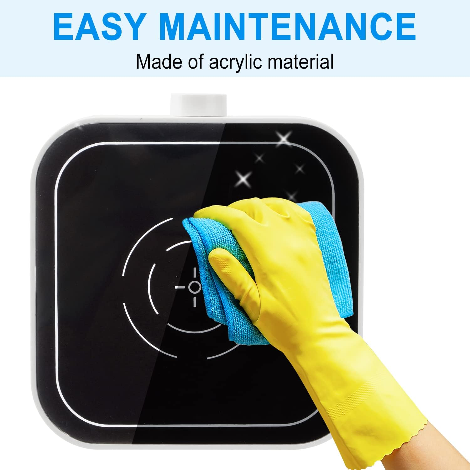 FOUR E'S SCIENTIFIC 5L Magnetic Stirrer with Magnetic Stir Bar and Magnetic Stir Bar Retriever, Max Stirring Capacity 5000Ml, 500-3000RPM Magnetic Mixer(No Heating)