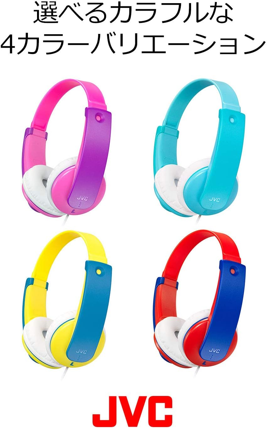 JVC Kids Red Sealed Headphones HA-KS2-R image number 2