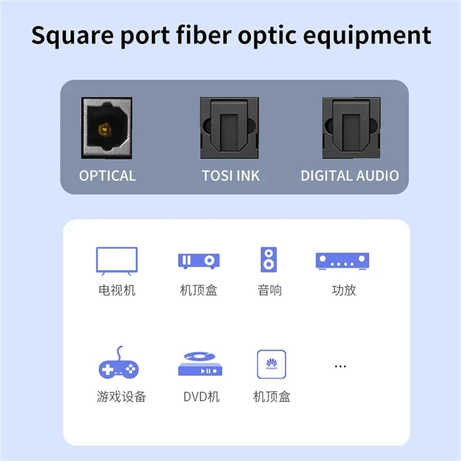 5.1 Hifi Digital Fiber Optic Cable Coaxial Line for DVD Player Amplifier Home SPDIF Audio Speaker(3-M) image number 3