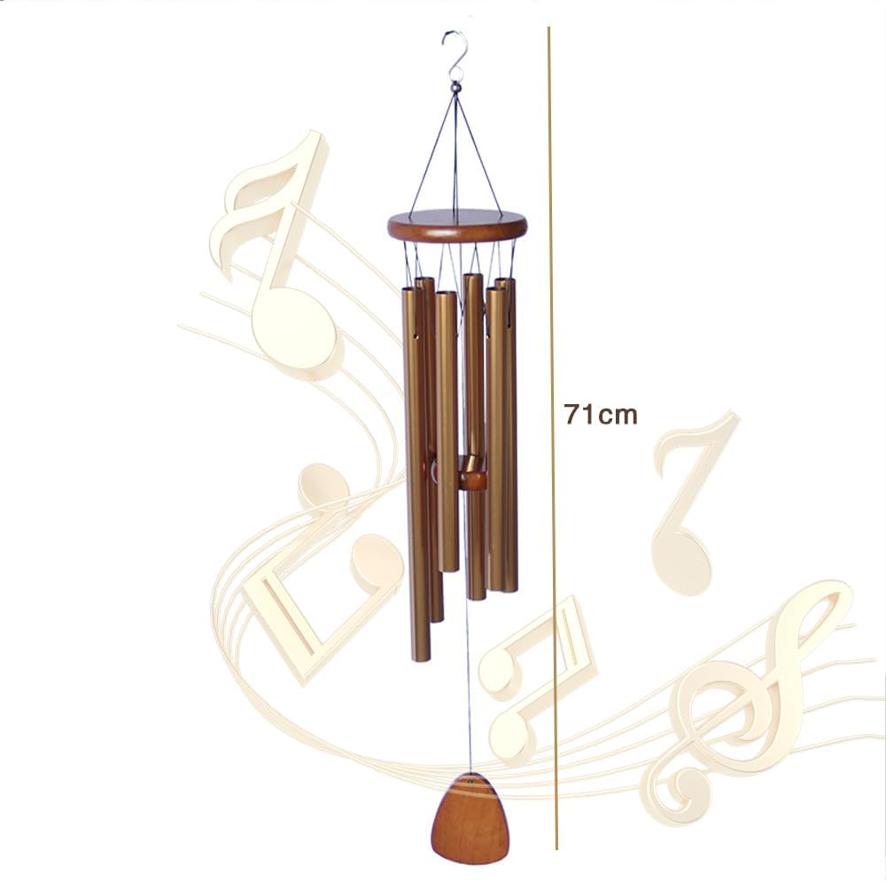 Large Wind Chimes for outside 71Cm Deep Tone Wind Chimes Memorial Sympathy Windchime for Gift Home Backyard Outdoor Decor Action image number 2