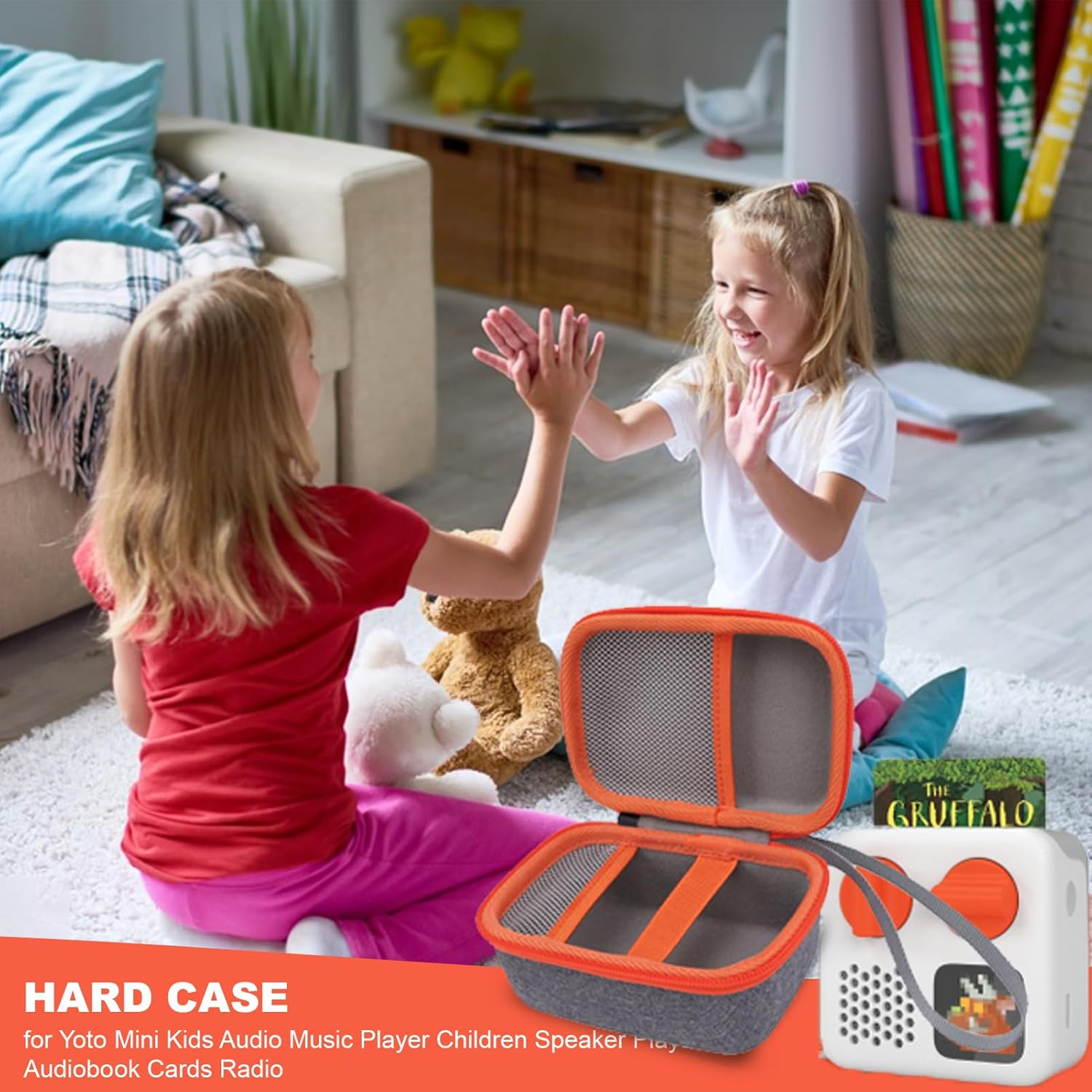 Hard Case for Yoto Mini Player Kids Audio Music Player and Accessories, Protective Hard Shell Travel Case, Carrying Case with Card Case Holder for up to 36 Cards image number 6