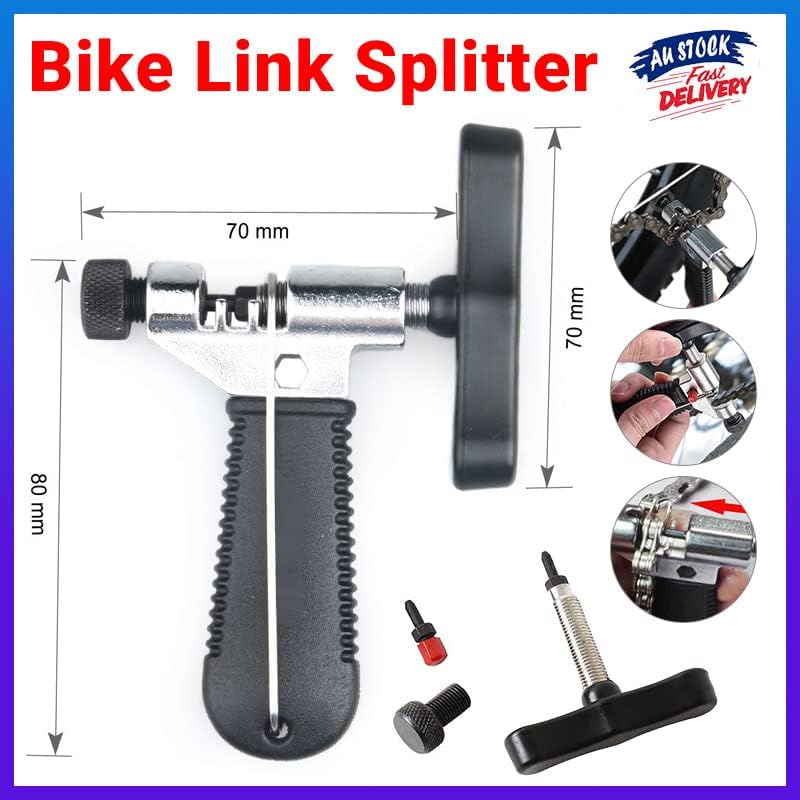 AIMALL Bicycle Chain Breaker Tool 3.9X2.8In Durable Bike Link Splitter Cutter Pin Remover with Hook for Chain Repair and Maintenance image number 3