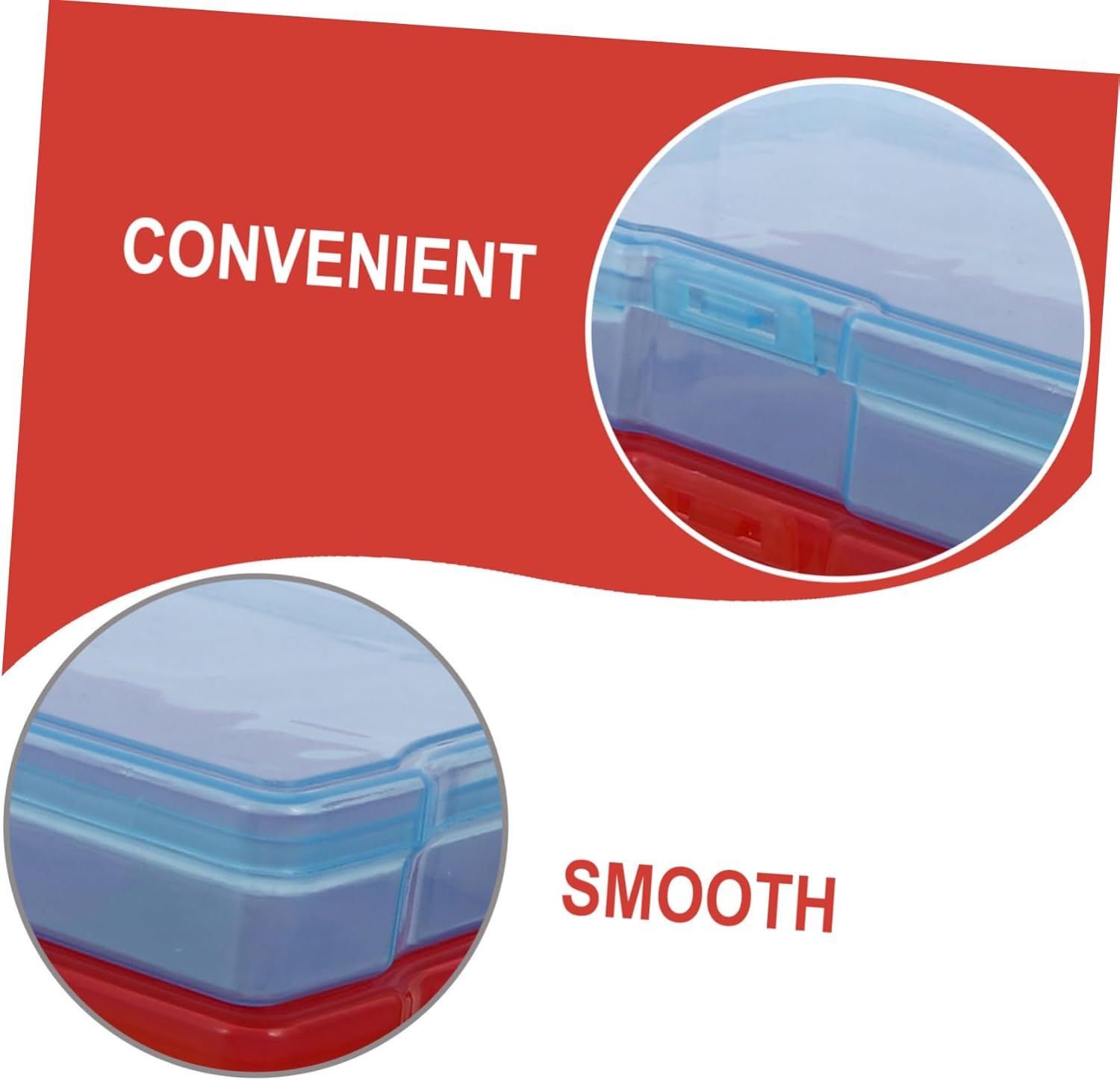 8Pcs Plastic Photos and Jewelry Storage Boxes Multipurpose Postcards Organizer for Home Office Mixed Colors 4X6 Inch Photo Holder for Document and Accessories Sorting image number 5