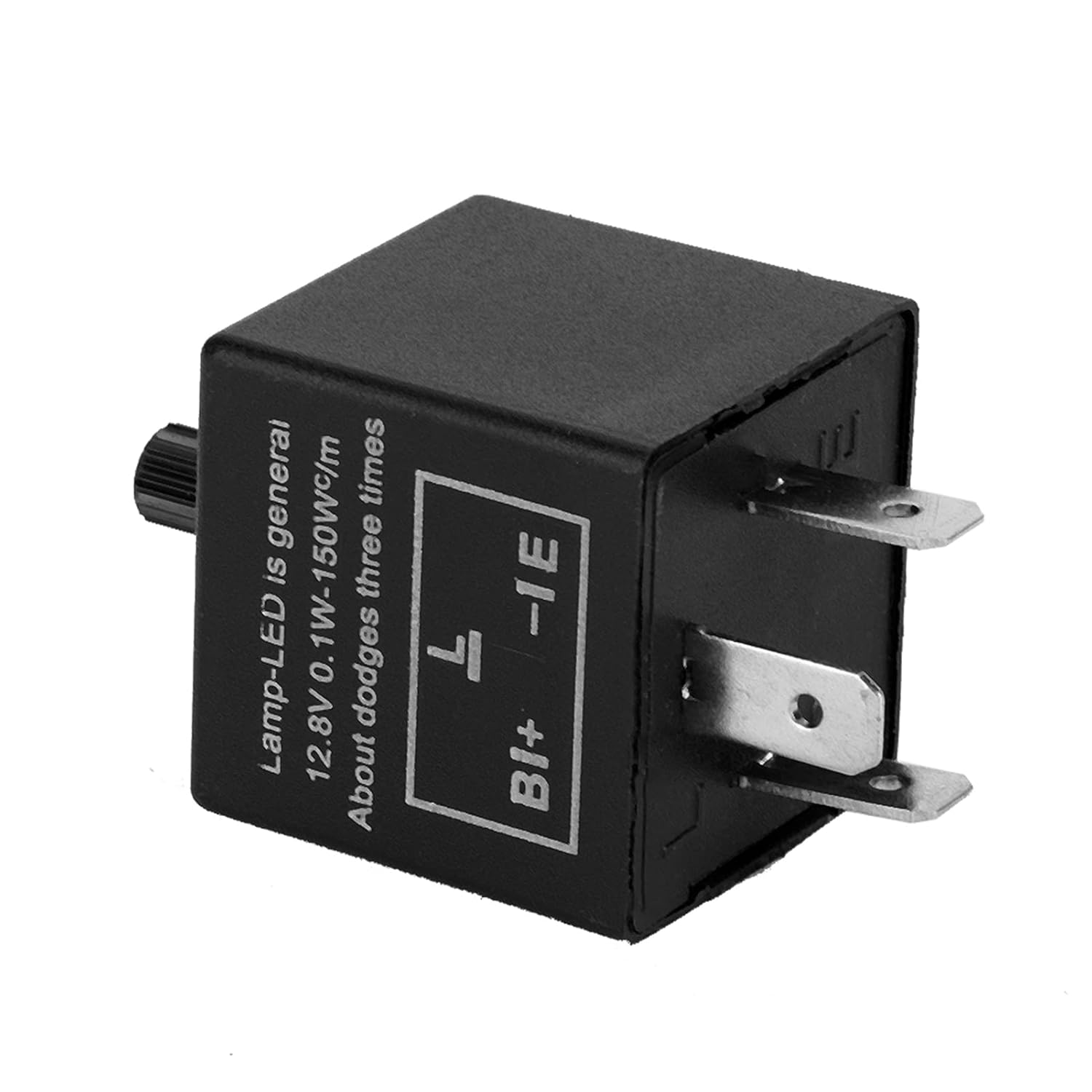 Fafeicy Relay Adjustable 12 V Turn Signal Relay 2 X 1.2 X 1 Black for LED Lamp for Motorcycles image number 6