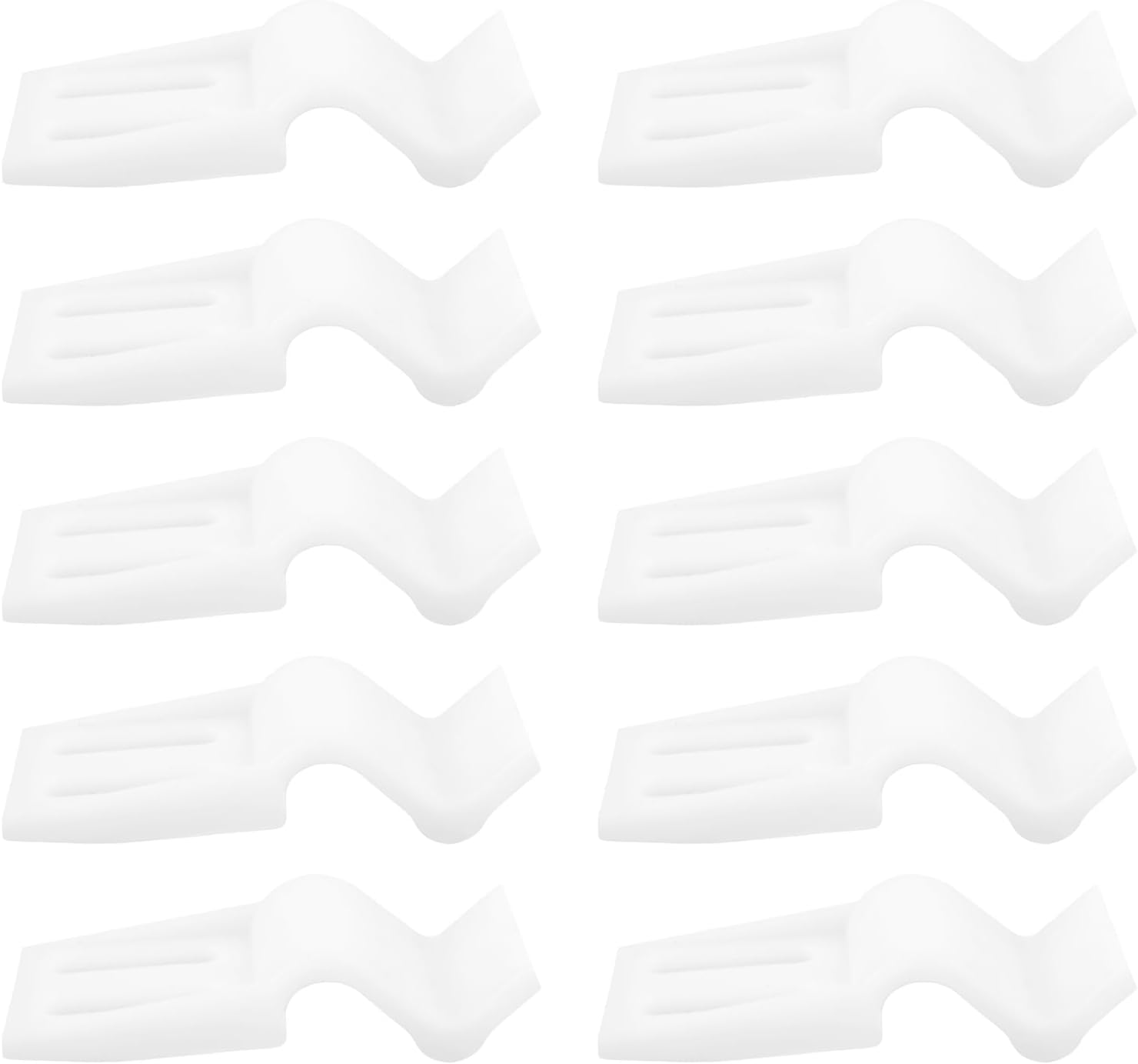 Emagtech 10Pcs Bath Panel Clips Acrylic Bath Board Clip Accessories for Modern Bathroom Accessories Installation 22X50X58Mm White