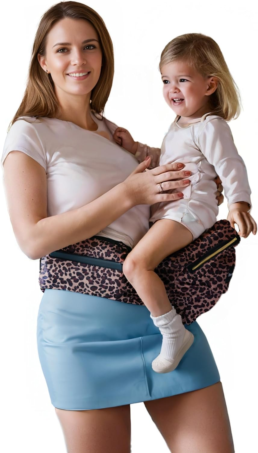 Pandanling Hip Seat Baby Carrier & Baby Hip Carrier - Mom'S Choice Award Winner,Ergonomic Design with Extender, for Newborns to Toddlers 8-44 Lbs (Grey)