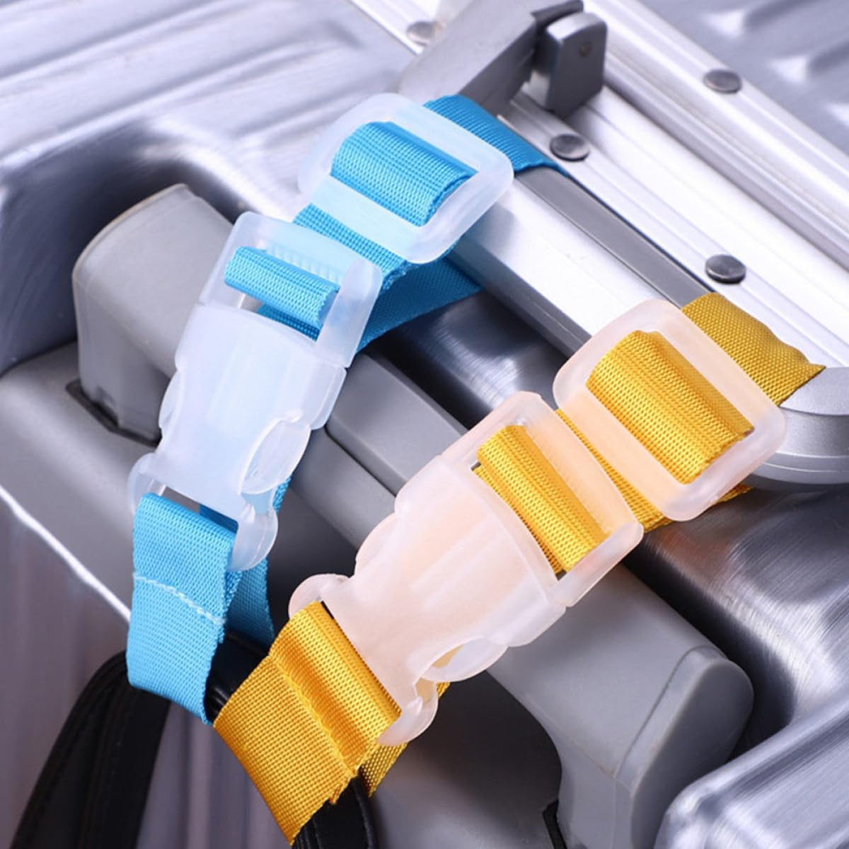 Didiseaon 6Pcs Luggage Buckle Straps Lightweight Travel Baggage Belt with Strong Load-Bearing Capacity for Suitcase Security and Easy Packing Organizer Random Color image number 5