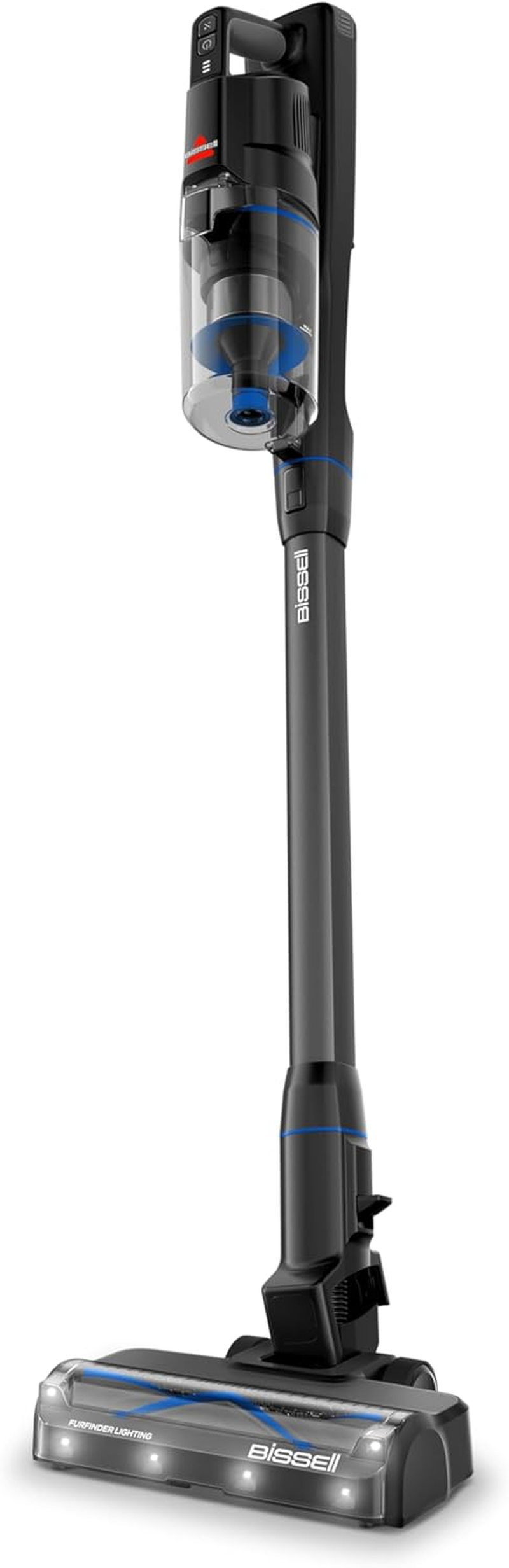 BISSELL Powerclean Furguard 280W Self-Standing Cordless Vacuum with Long Run Time, Tangle Free Self-Cleaning Brush Roll, Strong Suction, Two Batteries, Motorised Upholstery Tool, & Bright Headlights image number 4