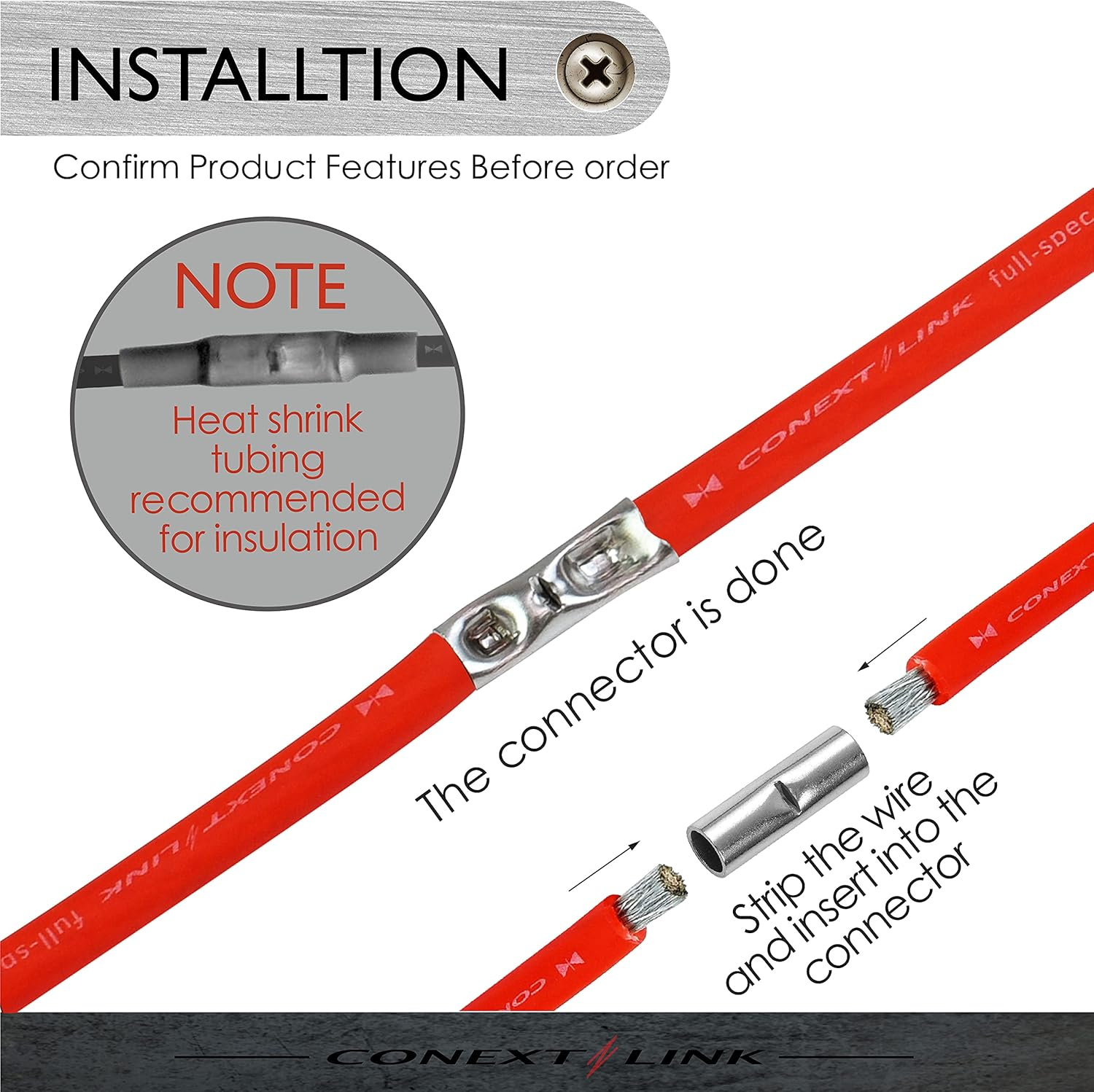 Conext Link BCU-Y50 Series Uninsulated Butt Connector 12-10 Gauge 50 Pack image number 5
