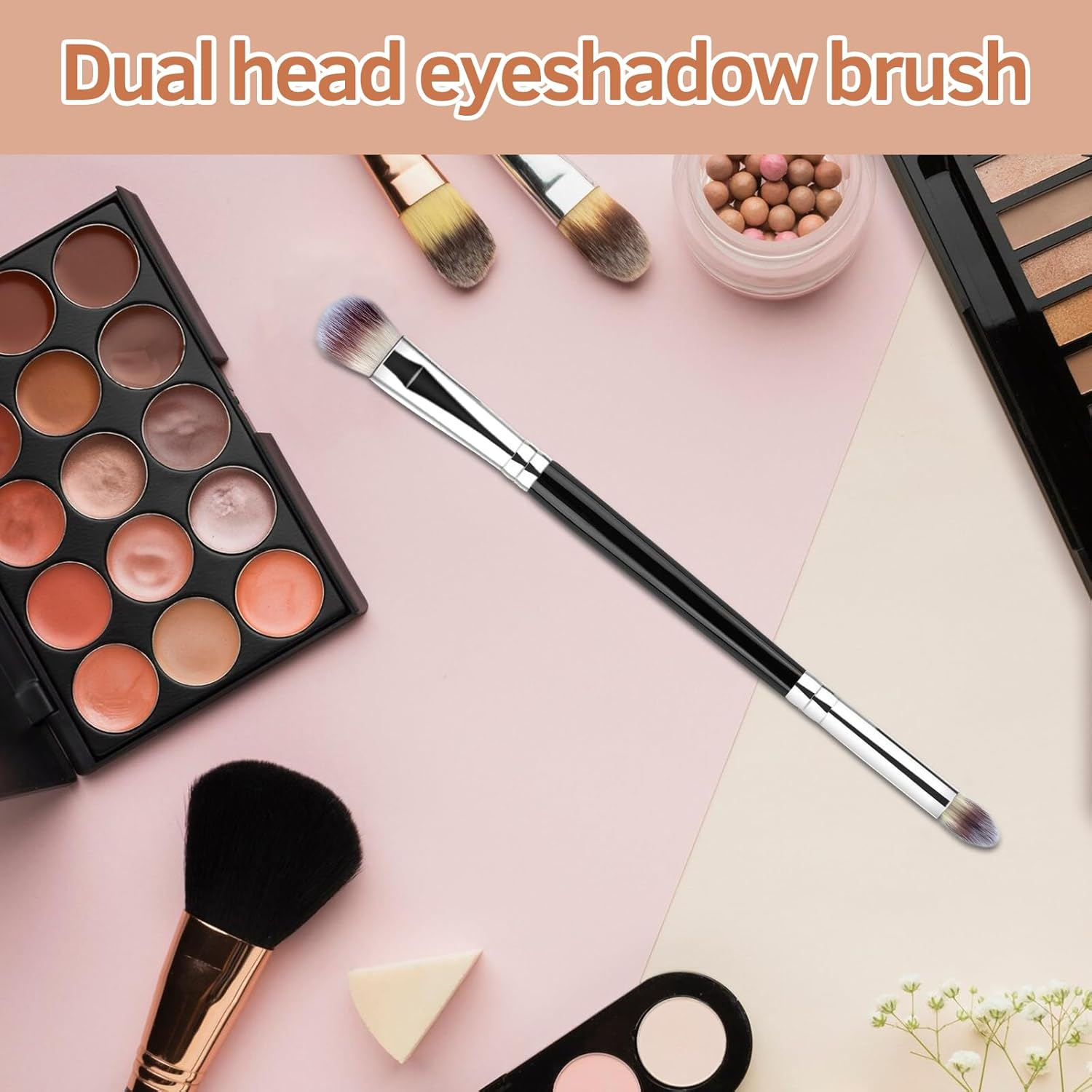 Eyeshadow Brush Eye Makeup Brush Professional Blending Eyeshadow Makeup Brushes for Concealer Eyebrows Eyeliner Soft Hairs Makeup Tool (Black-Eb02) image number 1